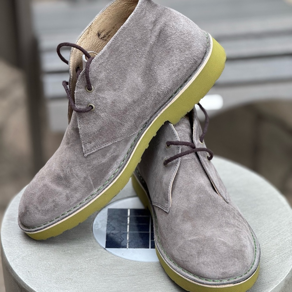 Men's Gray Suede Hash Puppies Chukka Boots